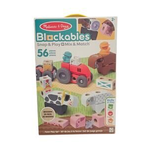 Melissa & Doug Blockables™ Farm Snap And Play, Mix And Match Blocks NWT